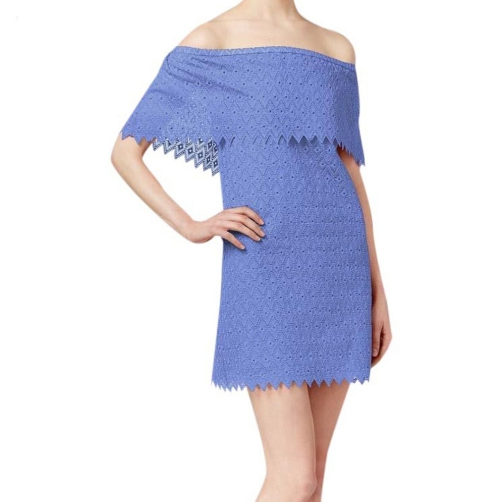 NWT Kensie Eyelet Off-The-Shoulder Dress